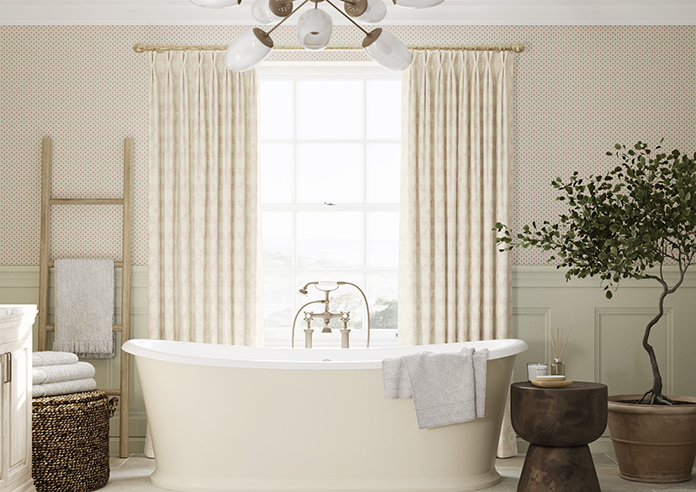 Trellis Prints, Vine and Bloom Romsey Rosies Pink - Made to Measure Curtains - Image 3